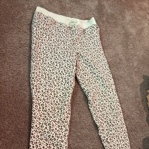 Leopard print girls sweatpants